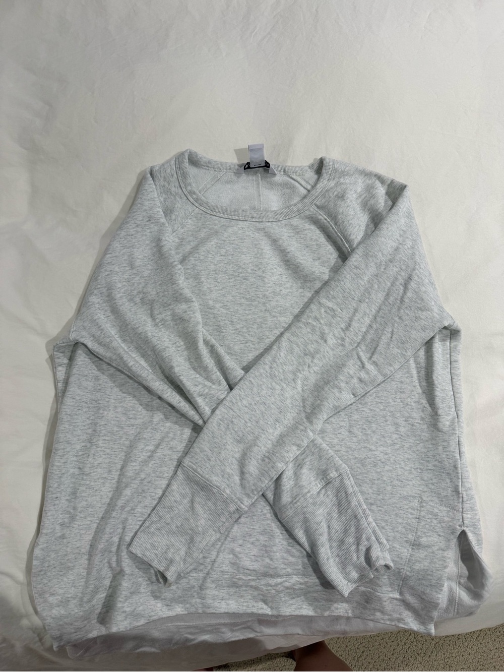 Athleta Light Heather Gray Crewneck Sweatshirt